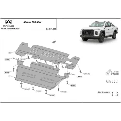 Stalowa osłona silnika Maxus T60 Max (2025-2026)